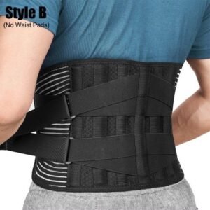 (Style B)Medical Back Lumbar Support Belt Waist Orthopedic Brace Posture  Men Women Corset Spine Decompression Waist Trainer Pain Relief MAA