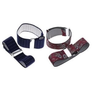 2pairs Mens Shirt Sleeve Arm Garter Stretch Jacquard Cuff Holder With