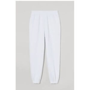 Plain White Joggers.