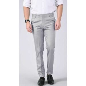 Men's Smart Corporate Quality Ash Trouser (Men's Quality Plain Suit Trouser)