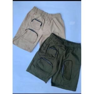 2in1 Cargo Combat Shorts For Men And Women- Carton Army Green