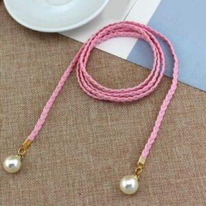 Knitted Tel Women's Belt Chinese Bred Woven Thin Corset Belt Knot Dress Decorated Waist Chain Waist Belt Rope