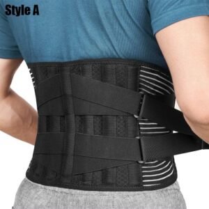 (Style A)Waist Lumbar Lower Back Support Belt With Dual Adjustable Straps For Sciatica, Hernia JIN