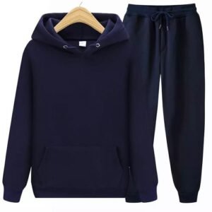 Plain Blue Hoodie And Jogger