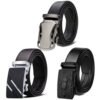3 In 1 Men Belts 3 PCS Belts Sets Automatic Buckle