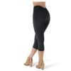 3/4 -Three Quarter Thick High Waist Leggings - Black
