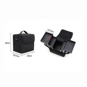 Box Mini Makeup Bag - Black