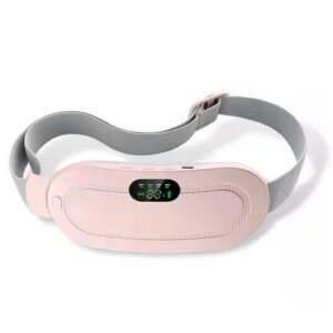 PinkElectric Heated Waist Pad Heating Pad Smart Warm Palace Belt Relief Waist Pain Abdominal Massager Household Warming Waist Mat MAA