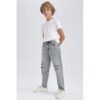 Defacto Boy Casual Denim Trousers - Grey