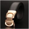 Designer Multi-Dot Automatic Buckle Belt - Black