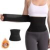 Adjustable and Windable Trimmer Body Shaping Abdominal Belt Waist Trainer Long Restraint Belt 10cm 6 Strips of Velcro 5m