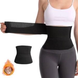 Adjustable and Windable Trimmer Body Shaping Abdominal Belt Waist Trainer Long Restraint Belt 10cm 6 Strips of Velcro 5m