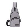Crossbody External USB Charging Chestpack Male Travelbag