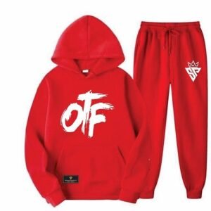Custom-Made Red Unisex OTF Hoodies And Joggers
