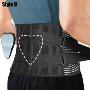 (Style B)Sport Waist Support Belt Back Waist Trainer Trimmer Belt Gym Fitness Waist Protector  JIN