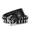 Hollow Bullet Decoration Belt Fashion Ladies Leather Studded