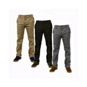 3 In 1 Men's High Quality Chinos With Belt