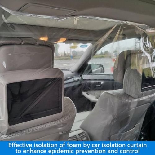 4.6x5.9ft Car Anti Convenient Practical Save Time Energy Protection Partition Screen Film For Uber Taxi Driver