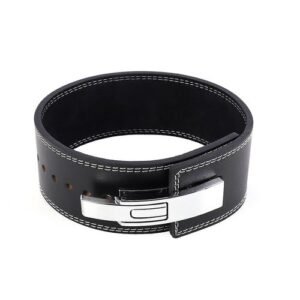 (Black)High Quality Lever Buckle Fitness Belt Waist Protection Deadlift Weightlifting For Exercise  Power Lifting Belt MAA
