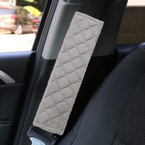 Car Seat Belt Protector Extended Shoulder Pads Grey