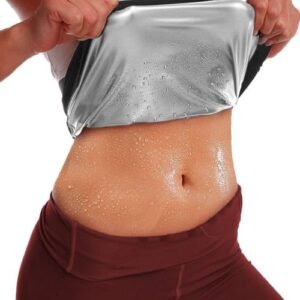 (Inner Silver)Sweat Shaper Waist Trimmer For Women Waist Trainer Sauna Slimming Belt Neoprene- JIN