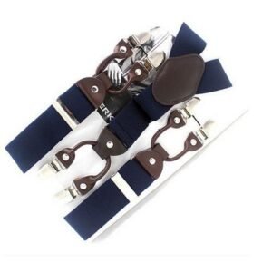 Executive Men's Suspender Plain Blue