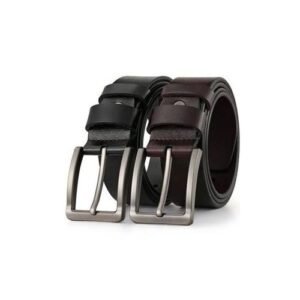 2 In 1 Men Pure Leather Belts