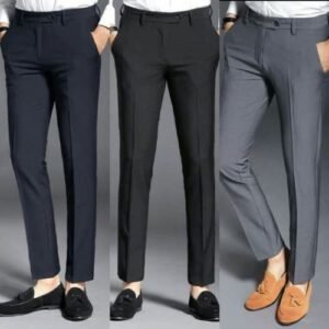 3 Pcs DINOMAN SUIT Trousers - Black, Arsh & Navy Blue