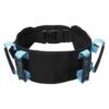 (Black)Adjustable Gait Waist Belts Transfer Belts Patient Ambulation Walking Aid Belt With 6Pcs Handles And Plastic Release Buckle MAA