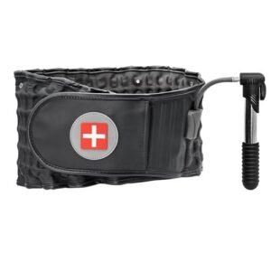 (Navy Blue)Inflatable Waist Traction Brace Belt Spinal Lumbar Support Back Relief Belt Backach JIN
