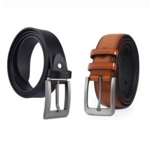2 In 1 Quality Leather Belt For Men Black And Brown