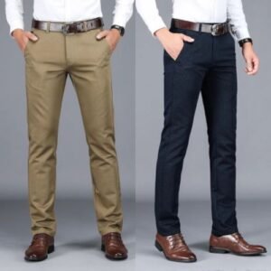 2pcs Corporate Chinos Pant : Brown, Blue