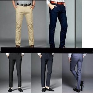 5 In 1 Men's Chinos And Pant Trouser - 3pant + 2chinos