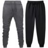 2-in-1 Thick Joggers Pant (Dark Grey & Black)