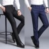 2-In-1 Men's Corporate Plain SUIT Trousers- Black And Navy Blue