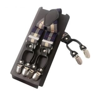 Men's Suspender Leather Belt