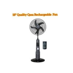 Qasa 18" Rechargeable Standing Fan With Remote Control