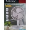 Century 8 Inches Rechargeable Fan With LED Light FRCT-20