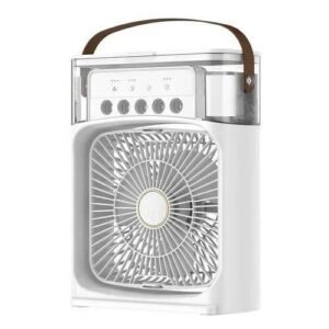 Portable Fan Air Conditioners USB Electric Fan LED Night Light Water Mist Fun 3 In 1 Air Humidifie For Home Car Mini Fan