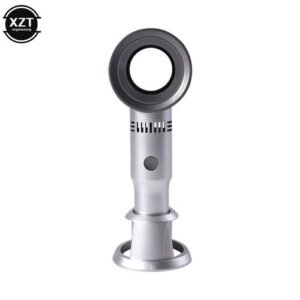 Portable Handheld Fan Mini USB Bladeless Fan Rechargeable Desktop Fan With Three Wind Speeds