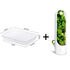 4 Grids Food Storage Box Portable Compartment Refrigerator Freezer Organizers Sub-Packed Meat Onion Ginger Clear Kitchen Tool1PC