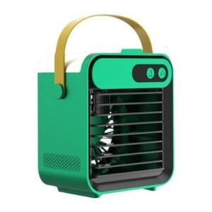 F80 Mini Air Conditioning Fan USB Outdoor 150ML Water Tank Humidifier Home Office Water Cooling Fan Humidifier Green