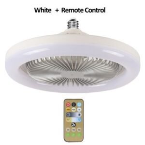 Ceiling Fan With Lights Remote Control E27 Converter Base