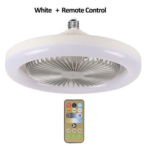 Ceiling Fan With Lights Remote Control E27 Converter Base