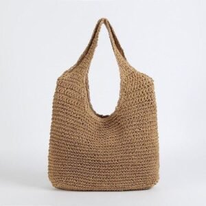 Sw Women Shoulder Bags Paper Woven Female Handbags Large Capacity Summer Beach Sw Bags Casual Tote Purses