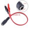 1Pcs 25cm DC Male Female Jack Connector Alligator Clips 12V