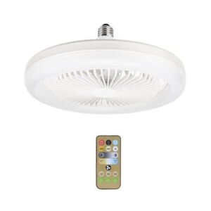 30W Ceiling Fan with Integrated Lights E27 Remote Ceiling L