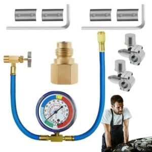 Car Refrigerant Recharge Kit Car Conditioning Hose Con Refill s Refrigerant Can Tap Kit R134AR12 Filler Seat Lines