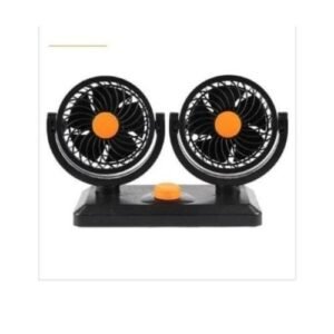 Dual Head USB Fan 360 Degree Rotating 5V 2A 2 Speed Modes