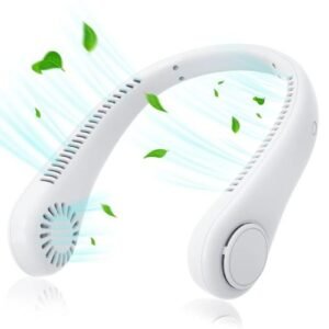 Leaf Less Neck Hanging Small Fan USB Charging Outdoor Portable Portable Sports Neck Hanging Fan
